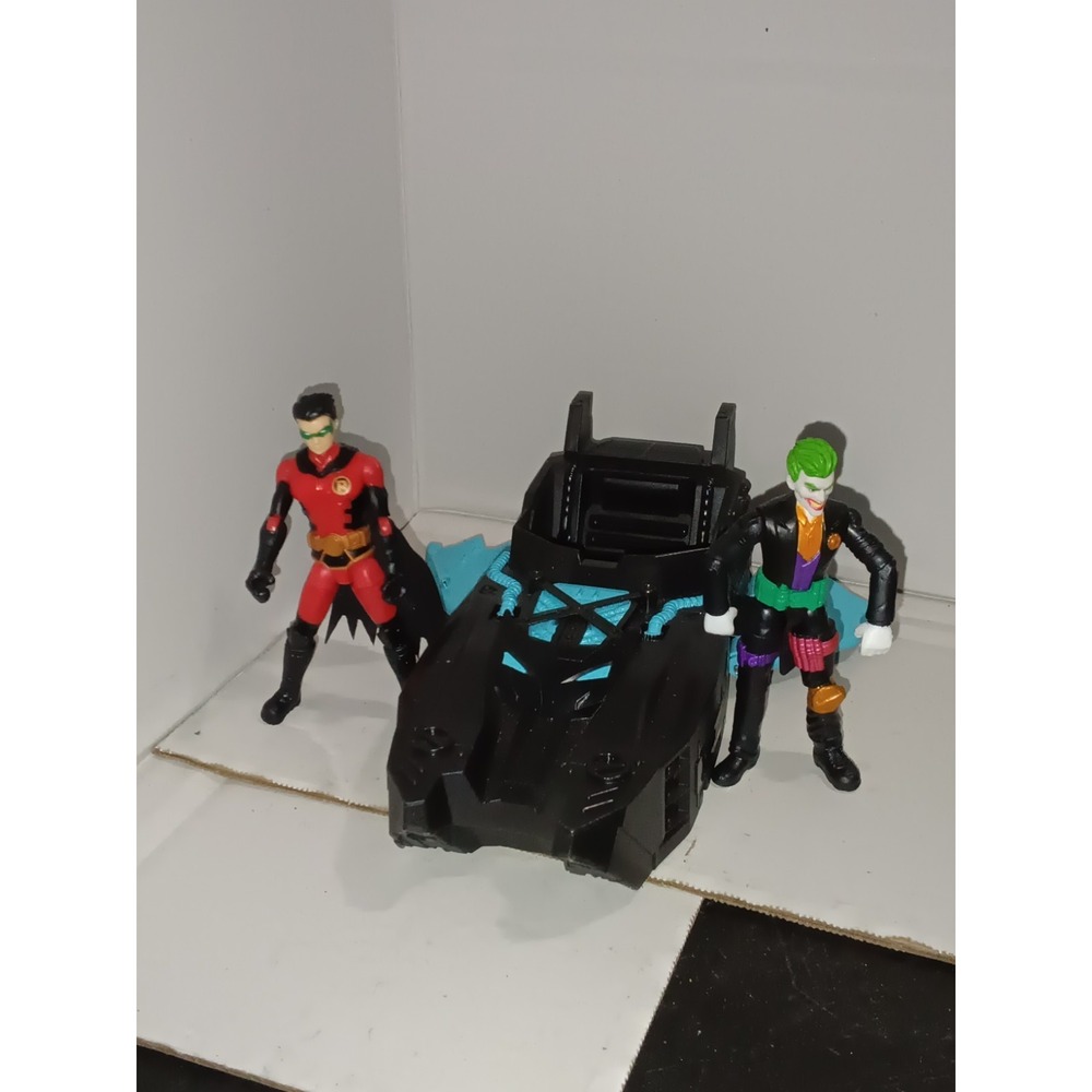 DC Batman THE JOKER  And Robin And Vehicles Master 3.75" Inch Warner Bros - Picture 2 of 8